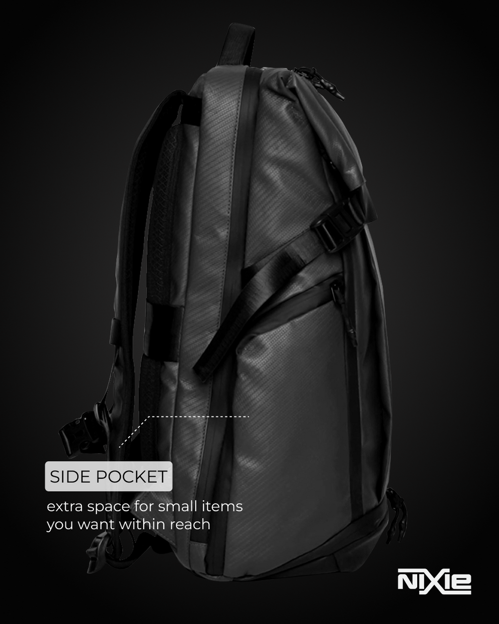 NIXIE Zip-Up Backpack