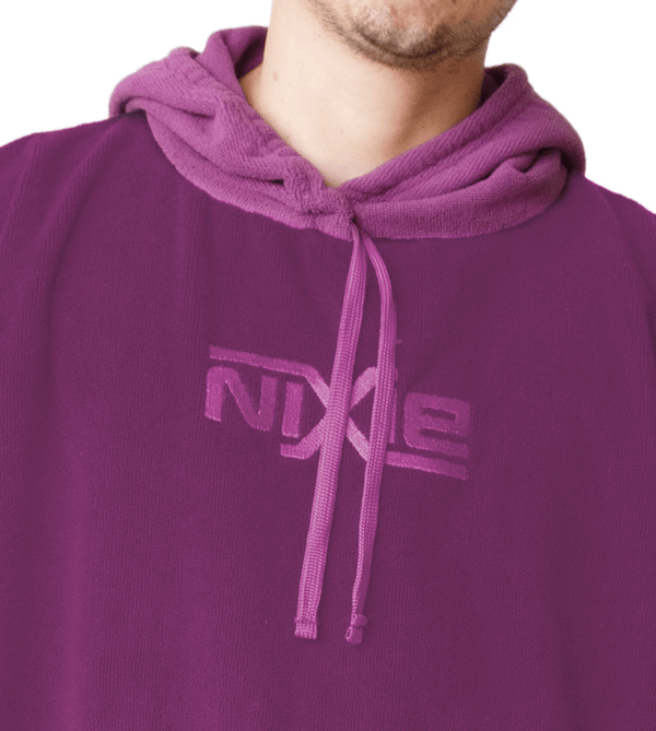 Nixie Purple Poncho-Towel