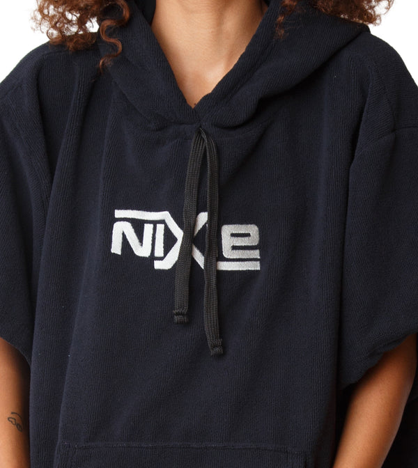 Nixie All Black Poncho-Towel